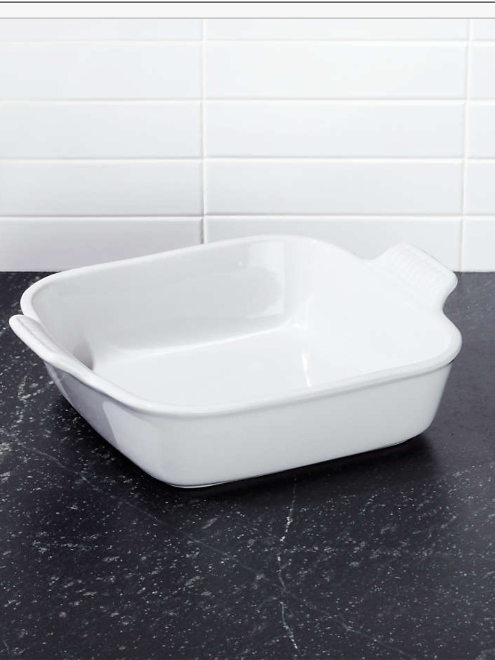 Le Creuset Heritage 3ct White Square Ceramic Baking Dish